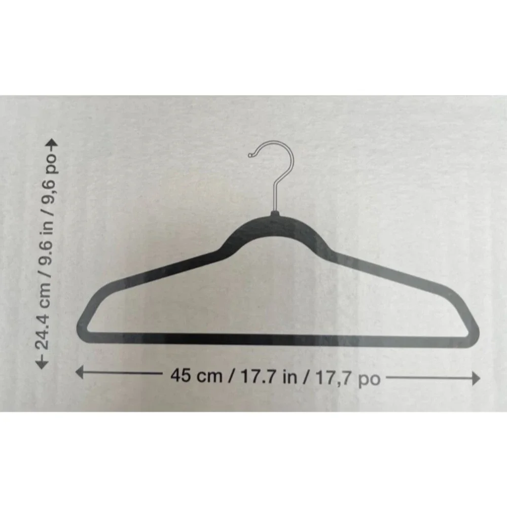Velvet Hangers Cloths 50 Pack Premium Lightweight Space Saver Non Slip Hanger